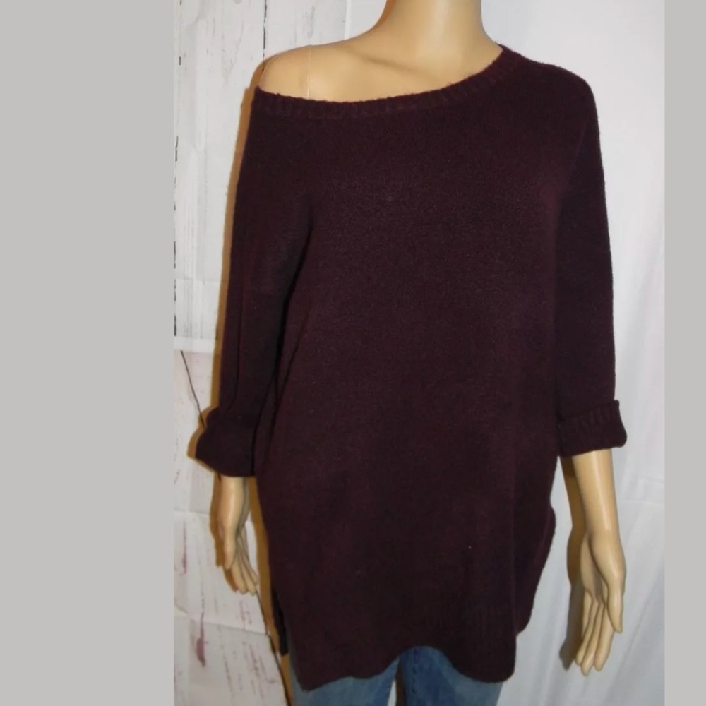 Ann Taylor Burgundy Sweater Sz Small
